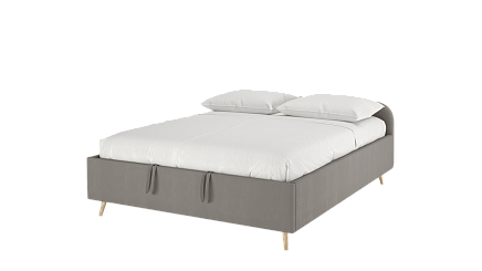 Кровать JAZZ L Grey Stone